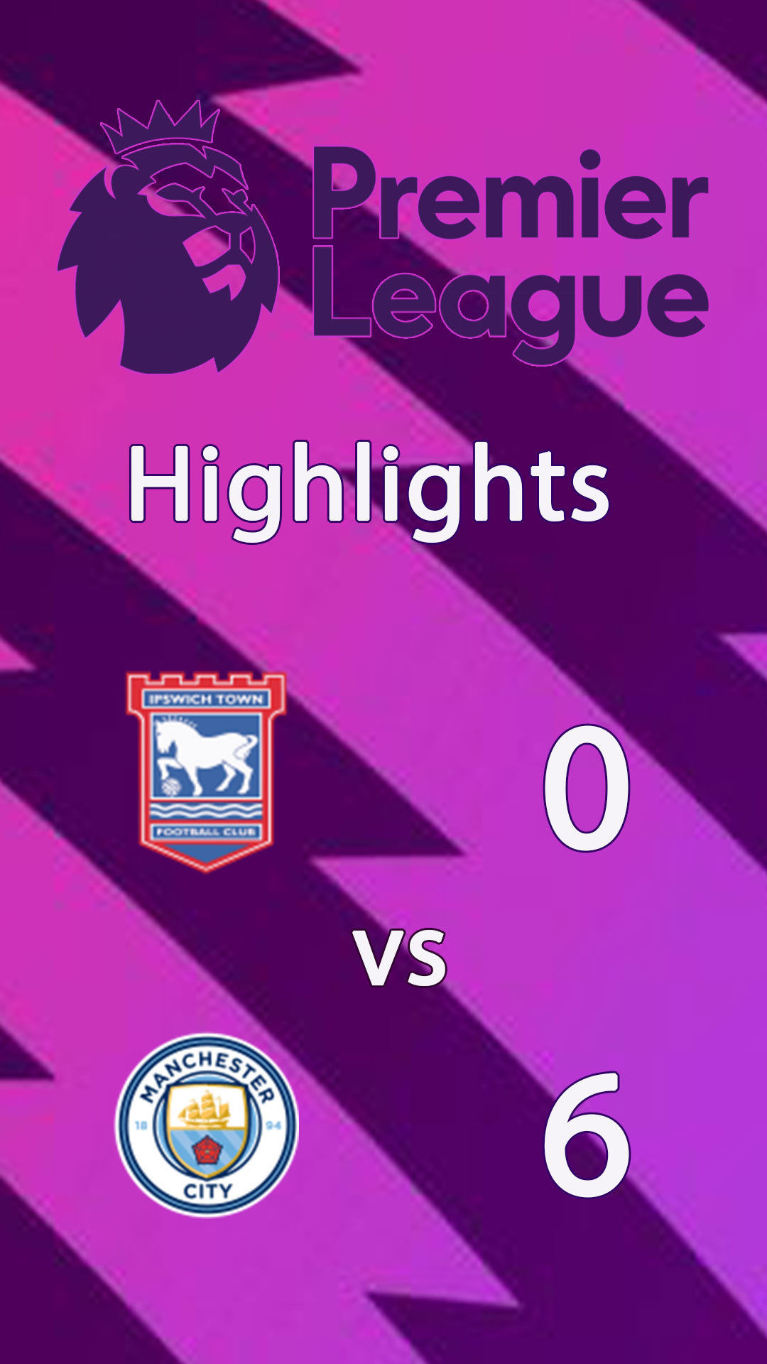 Ipswich Town 0 - 6 Manchester City : Highlight Premier League 24/25 - อิปสวิช ทาวน์ พบ แมนเชสเตอร์ ซิตี้ : ไฮไลท์ พรีเมียร์ลีก 2024/25